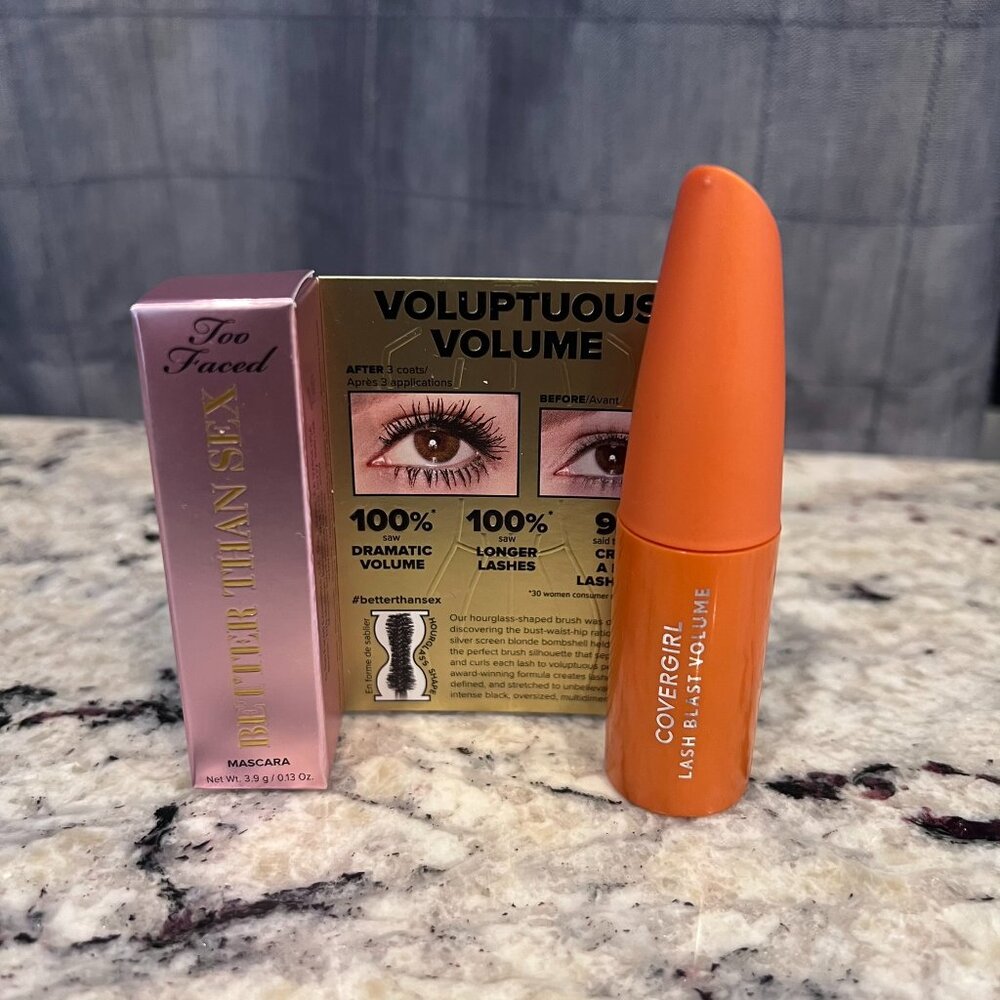 Too Faced Better Than Sex Mascara Sample + Covergirl Lash Blast Volume Sample
